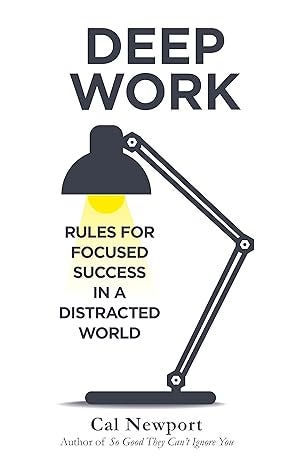 Book cover of Deep Work