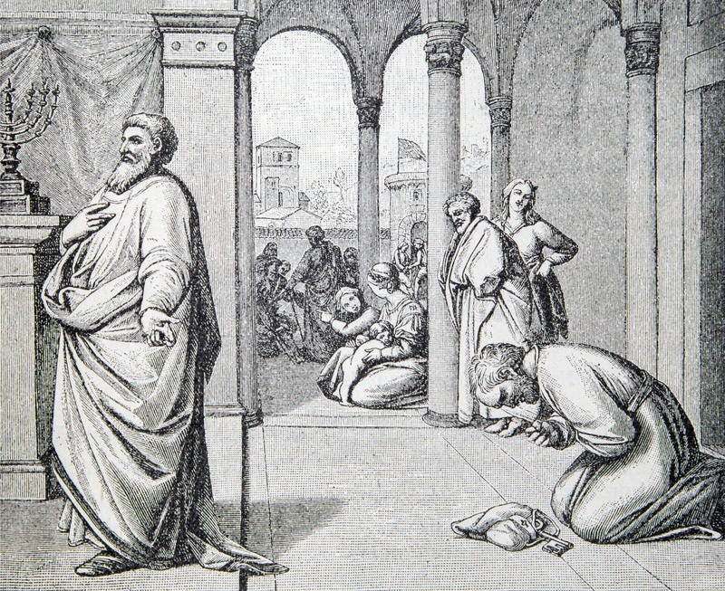 The Pharisee and Tax Collector in Prayer