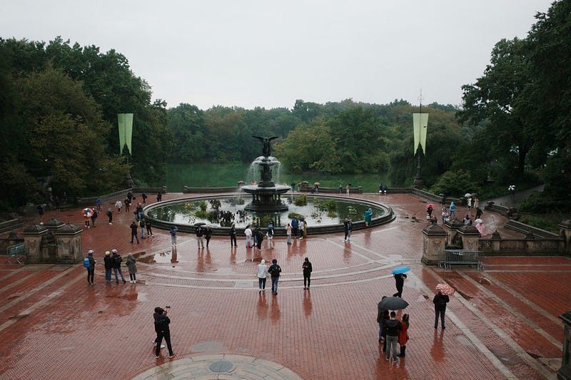 The literary walk in Central Park