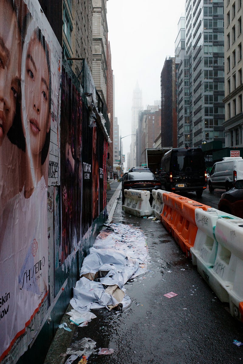 Street art amidst construction