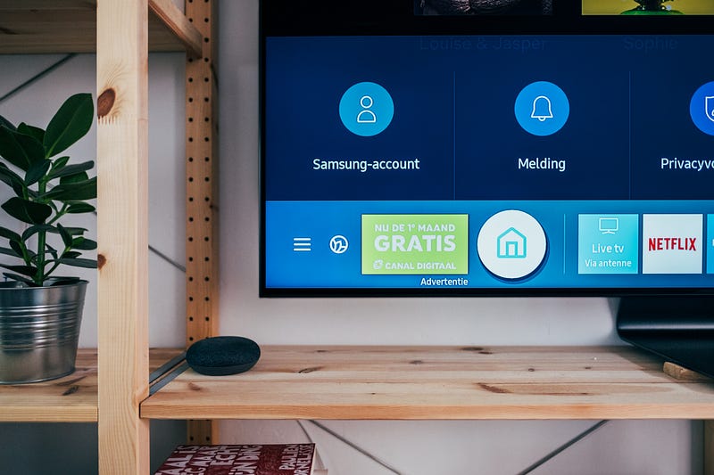 Android TV interface showcasing various apps