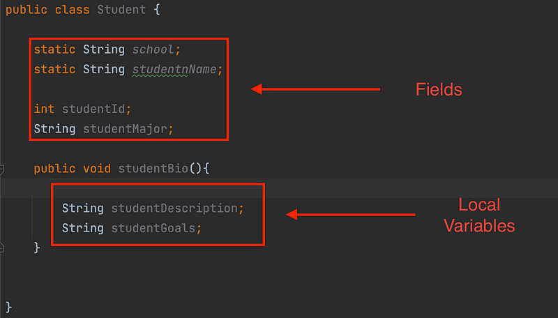 Differences between primitive types and object references