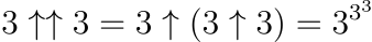 Iterated exponentiation example