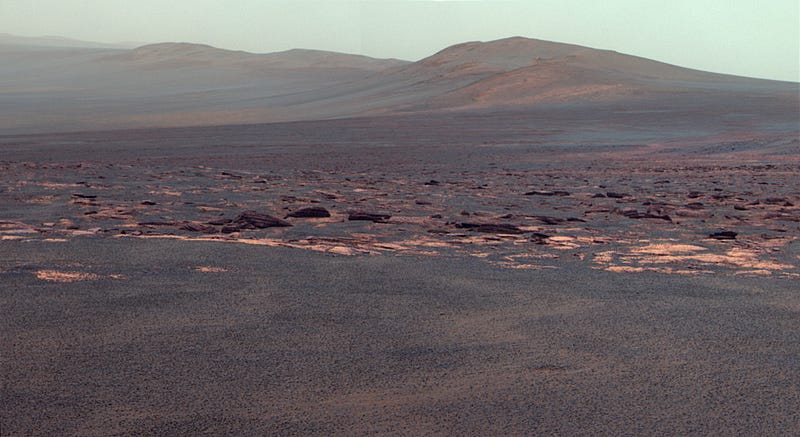 NASA's Endeavour on Mars