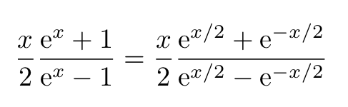 Identity involving tangent and Bernoulli numbers