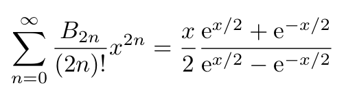 Power series for tangent function in terms of Bernoulli numbers