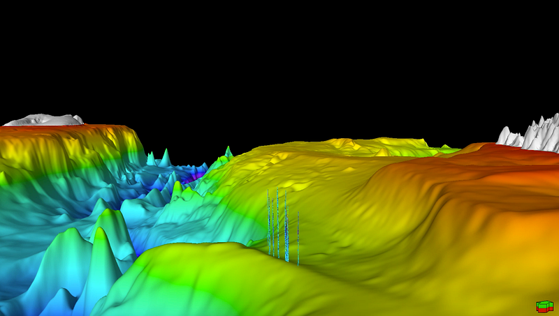 Visualization of methane escape from the Arctic Ocean floor