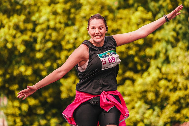 Woman enjoying nature to improve health