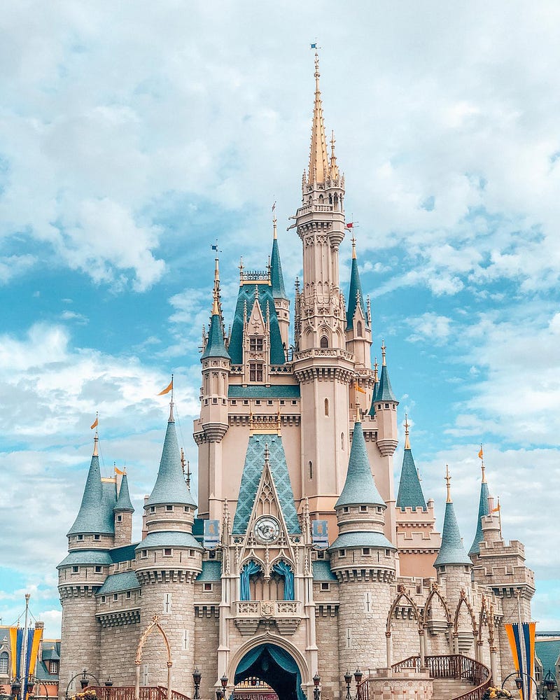 Enchanting view of Cinderella Castle