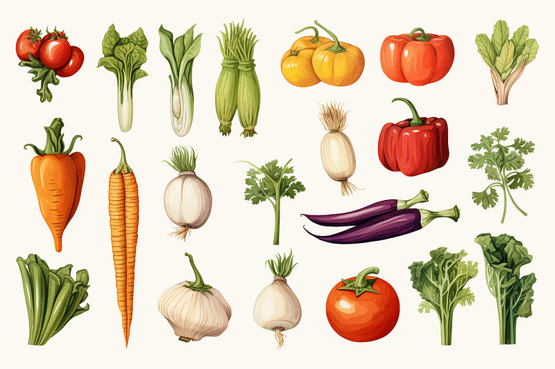 Example of a Flat Lay Style Illustration