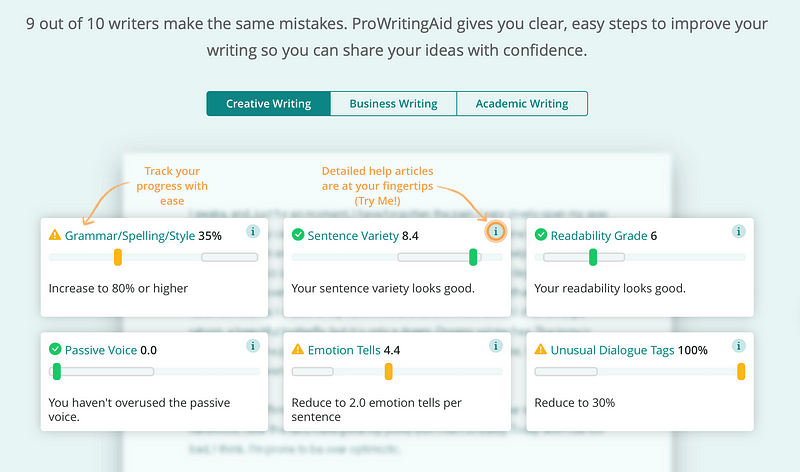 Hemingway Editor Interface