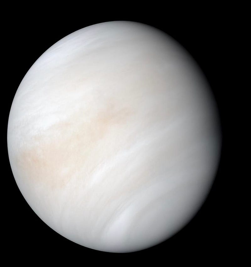 Venus, the hottest planet in the Solar System