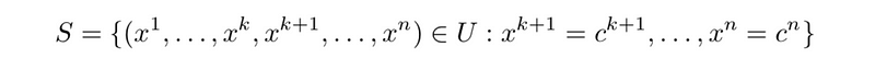 Embedded submanifold representation