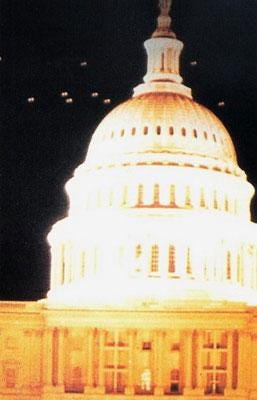 UFOs over the Capitol Building in 1952