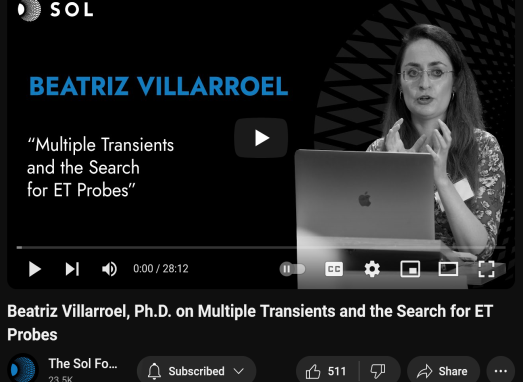 Dr. Beatriz Villarroel discussing ET probes