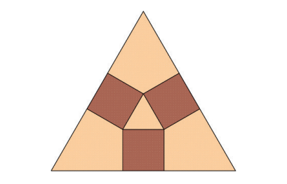 Geometry of Sangaku-inspired puzzle