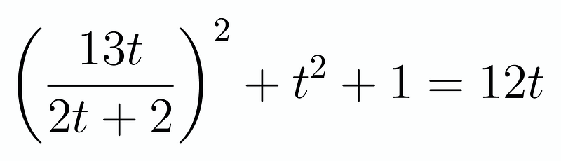 Simplified second equation post-substitution