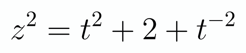 Further simplification of the quadratic equation