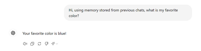 Utilizing memory features in ChatGPT