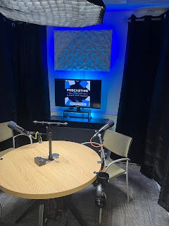 Suite Recording's advanced podcasting setup